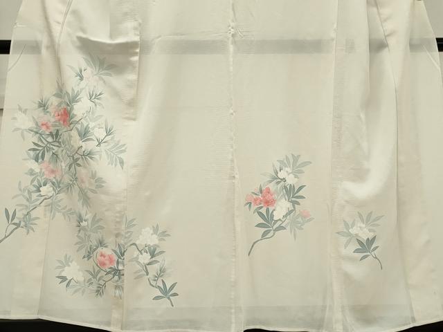 平和屋着物*夏物 訪問着 絽 枝花文 正絹 逸品 CABK1082ou