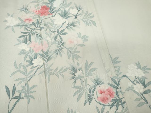 平和屋着物*夏物 訪問着 絽 枝花文 正絹 逸品 CABK1082ou