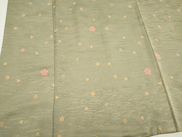 平和屋着物■上質な紬 舞花文 正絹 逸品 CABK1091ou