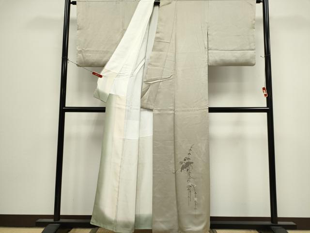 平和屋着物■豪華色留袖 刺繍 草花文 正絹 逸品 CABK1126ou