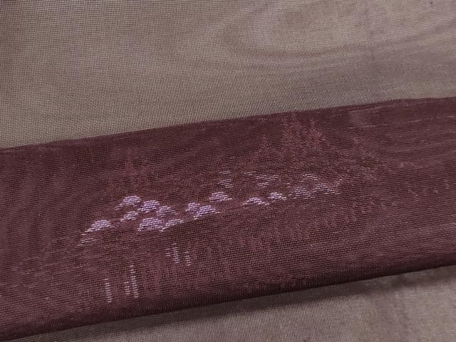 平和屋着物*夏物 小紋 紗 草木文 正絹 逸品 CABK1139ou