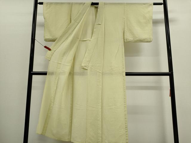 平和屋着物*夏物 色無地 霞紋紗 女郎花色 正絹 逸品 CABK1155ou