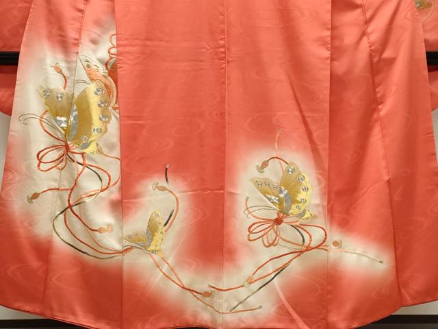 平和屋着物■豪華振袖 駒刺繍 結び紐舞蝶文 暈し染め 正絹 逸品 CABK1159ou