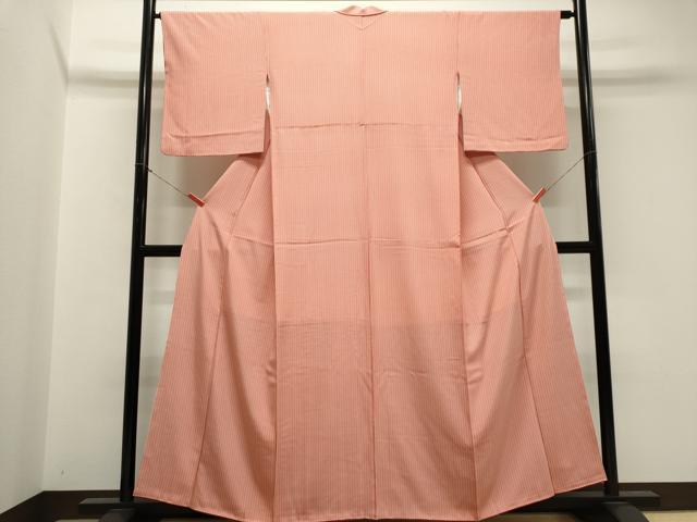 平和屋着物■上質な小紋 縞 正絹 逸品 CABK1161ou