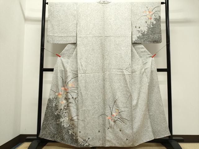 平和屋着物■訪問着 訪問着 草花文 金彩 正絹 逸品 CABK1163ou