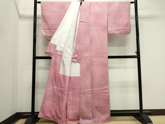 平和屋着物■上質な小紋 霞文 暈し染め 金彩 正絹 逸品 未使用 CABK1186ou