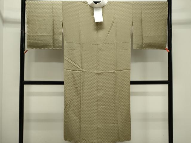 平和屋着物●長襦袢 無双仕立て 鱗紋紗 油色 正絹 逸品 未使用 CABK1197ou