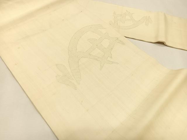 平和屋着物*夏物 九寸名古屋帯 刺繍 籬文 正絹 逸品 CABK1205fb