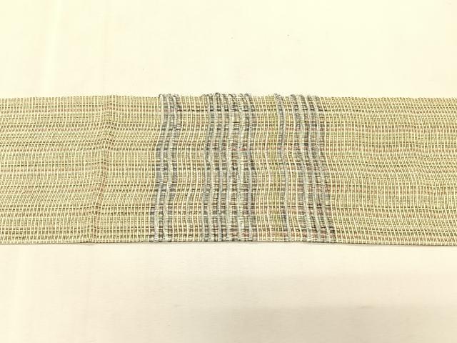 平和屋着物*夏物 八寸名古屋帯 横段文 正絹 逸品 CABK1210fb