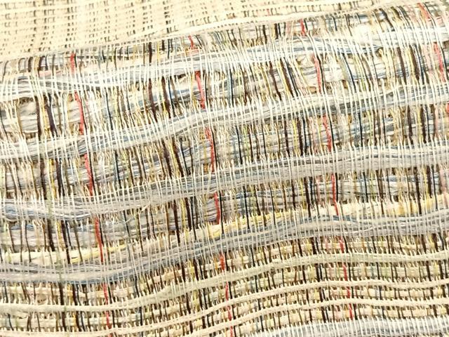 平和屋着物*夏物 八寸名古屋帯 横段文 正絹 逸品 CABK1210fb