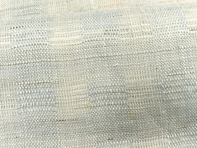 平和屋着物*夏物 九寸名古屋帯 花倉織 間道 麻 逸品 CABK1217fb