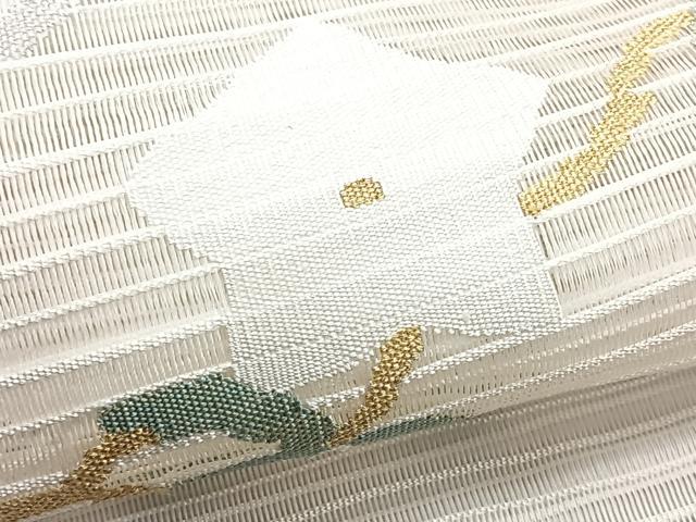 平和屋着物*夏物 八寸名古屋帯 絽綴れ 桔梗 金銀糸 正絹 逸品 CABK1222fb
