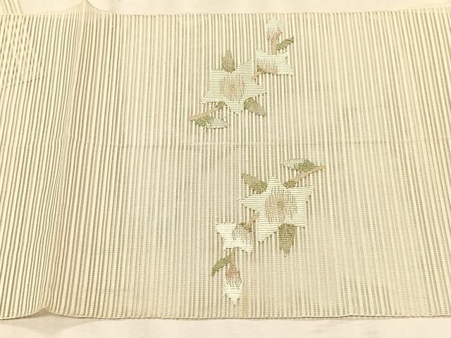 平和屋着物*夏物 八寸名古屋帯 絽綴れ 桔梗 金糸 正絹 逸品 CABK1227fb
