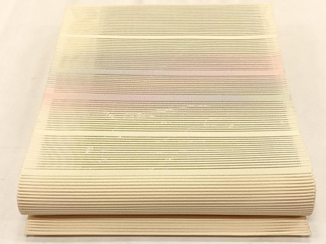 平和屋着物*夏物 八寸名古屋帯 絽綴れ 霞横段文 正絹 逸品 CABK1228fb