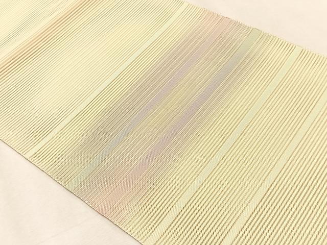 平和屋着物*夏物 八寸名古屋帯 絽綴れ 霞横段文 正絹 逸品 CABK1228fb