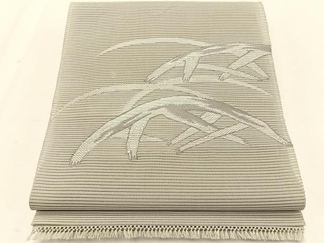 平和屋着物*夏物 八寸名古屋帯 絽綴れ 芝草文 正絹 逸品 CABK1233fb