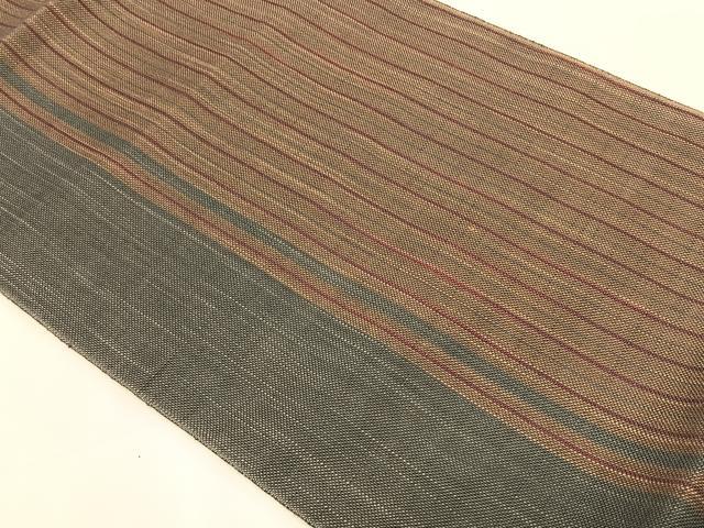 平和屋着物*夏物 八寸名古屋帯 間道 麻 逸品 CABK1235fb