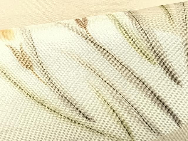 平和屋着物*夏物 九寸名古屋帯 手描き 流水杜若 金彩 正絹 逸品 CABK1251fb