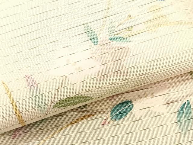 平和屋着物*夏物 絽塩瀬 九寸名古屋帯 友禅 桔梗 正絹 逸品 CABK1275fb