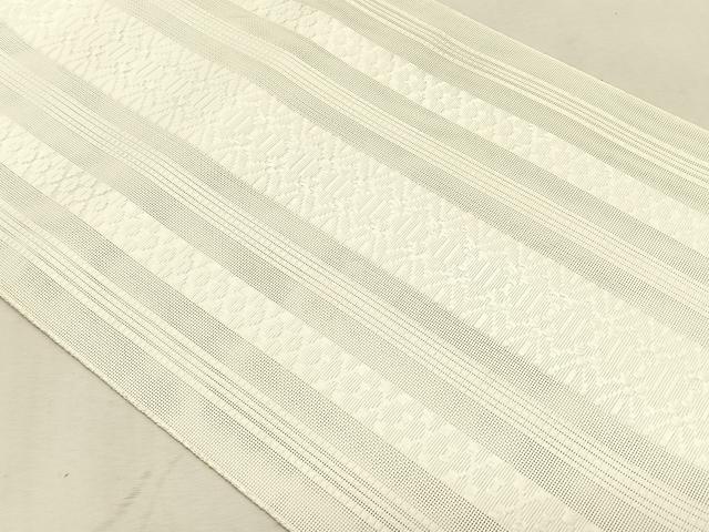 平和屋着物*夏物 八寸名古屋帯 博多織 紗献上 胡粉色 CABK1284fb