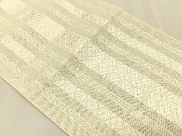 平和屋着物*夏物 八寸名古屋帯 博多織 紗献上 絹鼠色 CABK1296fb