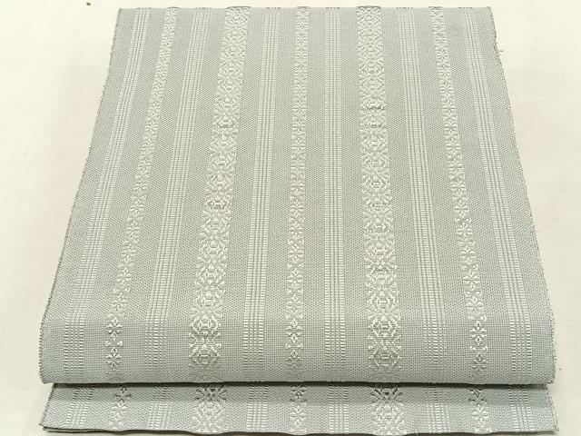 平和屋着物*夏物 八寸名古屋帯 博多織 紗献上 白花色 CABK1302fb