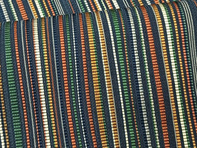 平和屋着物*夏物 本場筑前博多織 八寸名古屋帯 よろけ縞 正絹 逸品 CABK1317fb
