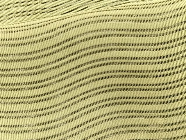 平和屋着物*夏物 八寸名古屋帯 絽綴れ よろけ縞 銀糸 正絹 逸品 CABK1325fb