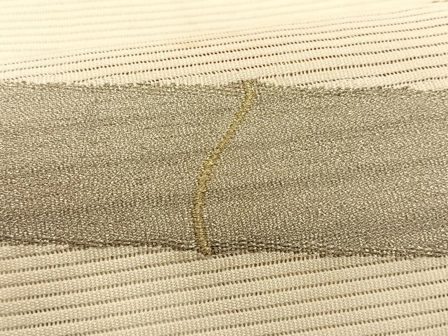 平和屋着物*西陣 じゅらく謹製 夏物 八寸名古屋帯 絽綴れ 竹 金銀糸 CABK1343fb