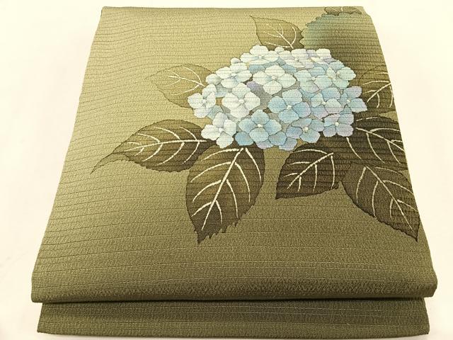 平和屋着物*夏物 九寸名古屋帯 紫陽花 正絹 逸品 CABK1345fb