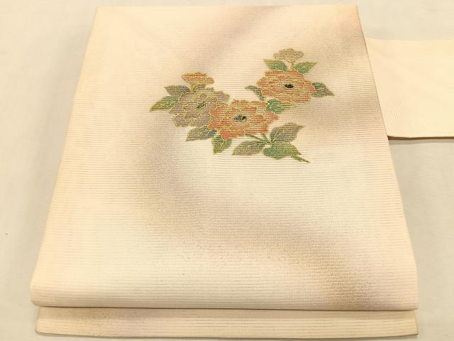平和屋着物*夏物 九寸名古屋帯 螺鈿 枝花文 金彩 正絹 逸品 CABK1350fb