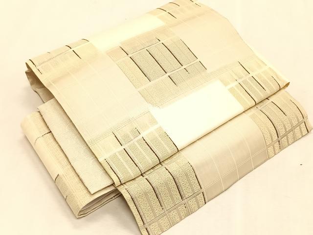 平和屋着物*夏物 ワンタッチつけ帯 市松文様 正絹 逸品 CABK1355fb