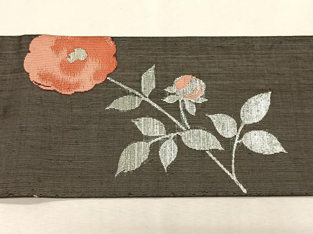 平和屋着物*夏物 つけ帯 枝花文 金銀糸 正絹 逸品 CABK1356fb