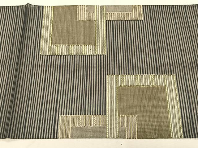 平和屋着物*夏物 八寸名古屋帯 絽綴れ 色紙繋ぎ 正絹 逸品 CABK1369fb