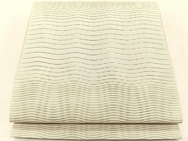 平和屋着物*夏物 八寸名古屋帯 絽綴れ よろけ縞 正絹 逸品 CABK1390fb