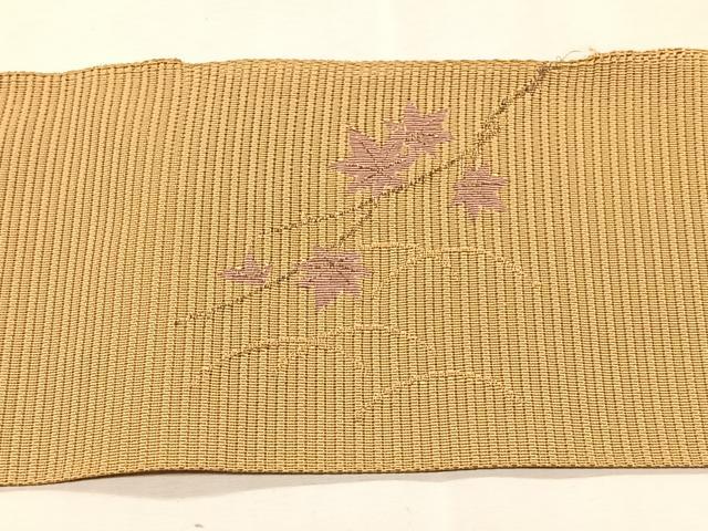 平和屋着物*夏物 八寸名古屋帯 風鈴枝楓文 金銀糸 正絹 逸品 CABK1392fb