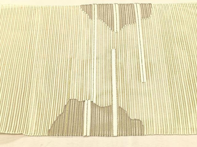 平和屋着物*夏物 八寸名古屋帯 絽綴れ 抽象文様 正絹 逸品 CABK1393fb