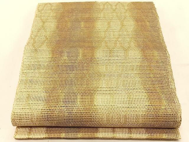 平和屋着物*夏物 八寸名古屋帯 変わり縞 金糸 正絹 逸品 CABK1397fb