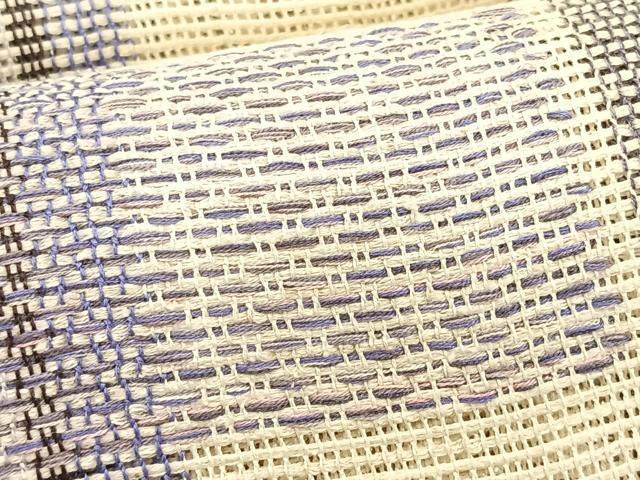 平和屋着物*夏物 八寸名古屋帯 市松文様 正絹 逸品 CABK1419fb