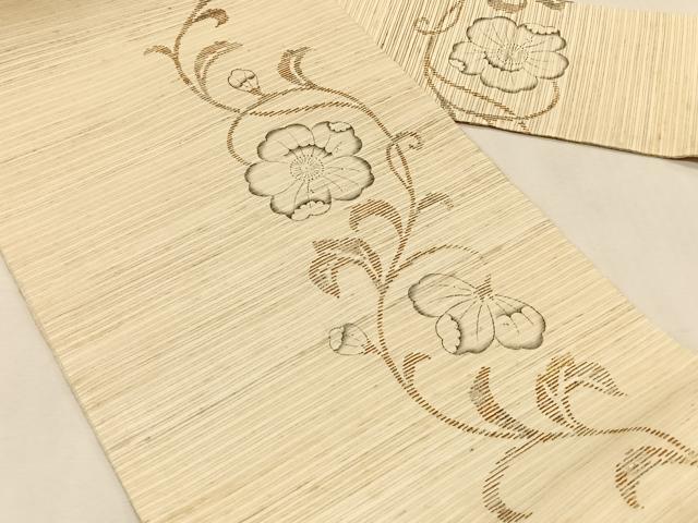 平和屋着物*夏物 九寸名古屋帯 辻が花 手描き 金彩 CABK1432fb