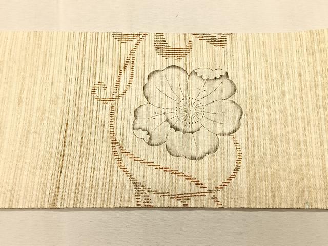 平和屋着物*夏物 九寸名古屋帯 辻が花 手描き 金彩 CABK1432fb