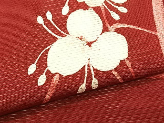 平和屋着物*夏物 八寸名古屋帯 枝花文 銀彩 CABK1435fb