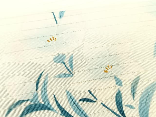 平和屋着物*夏物 九寸名古屋帯 手描き 枝花文 金彩 CABK1446fb