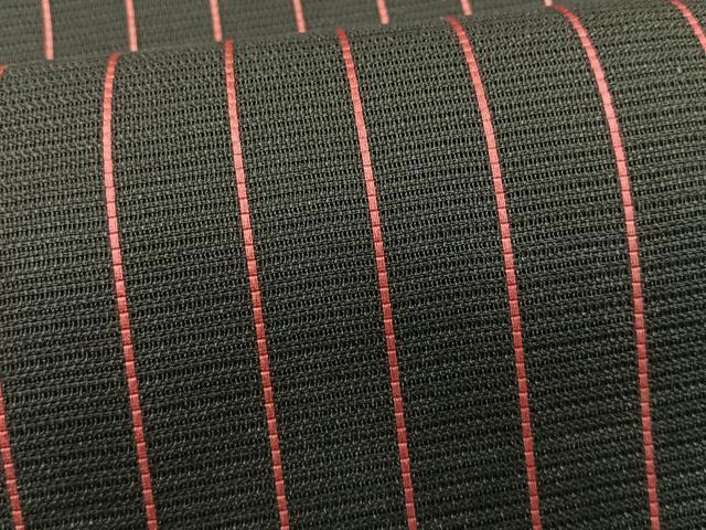 平和屋着物*夏物 八寸名古屋帯 間道 黒地 正絹 逸品 CABK1447fb