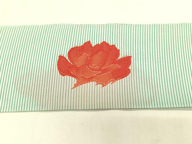 平和屋着物*夏物 八寸名古屋帯 絽綴れ 流水枝椿文 金銀糸 CABK1448fb