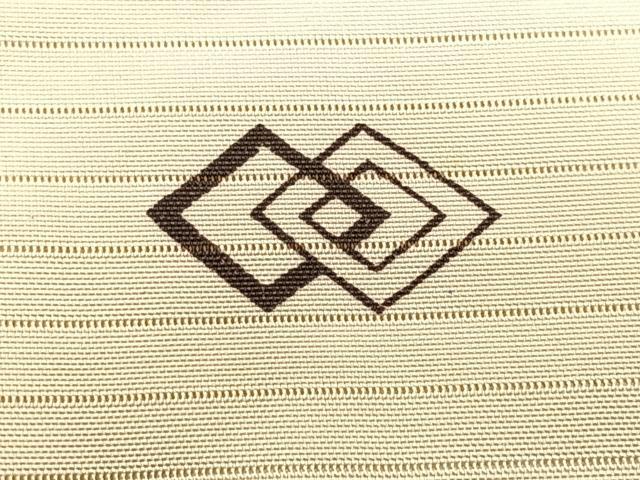 平和屋着物*夏物 絽塩瀬 九寸開き名古屋帯 文字文 銀彩 正絹 逸品 CABK1453fb