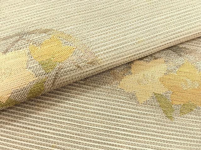 平和屋着物*夏物 九寸名古屋帯 籬桔梗文 正絹 逸品 CABK1461fb