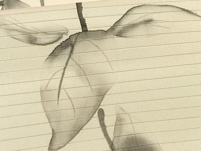 平和屋着物*夏物 絽塩瀬 九寸名古屋帯 作家物 手描き 草花文 正絹 逸品 CABK1462fb