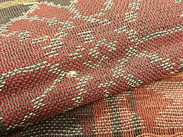 平和屋着物*夏物 八寸名古屋帯 横段花文 正絹 逸品 CABK1463fb