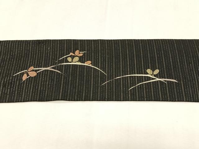 平和屋着物*夏物 アンティーク 大正ロマン 九寸 刺繍 枝花文 金糸 正絹 逸品 CABK1467fb